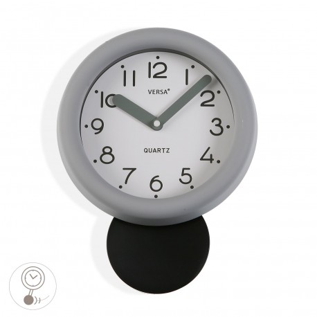 RELOJ COCINA GRIS 19.5 CM