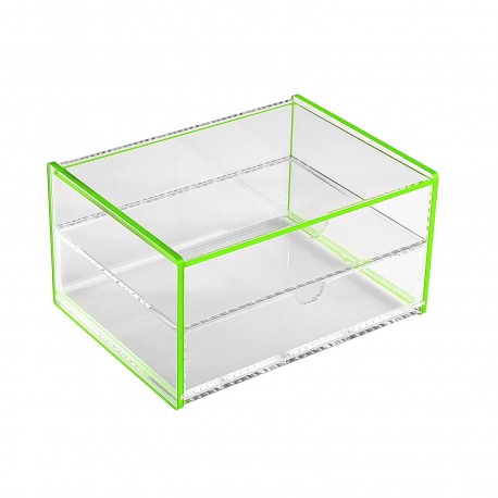 CAJA ACRILICA DOBLE VERDE