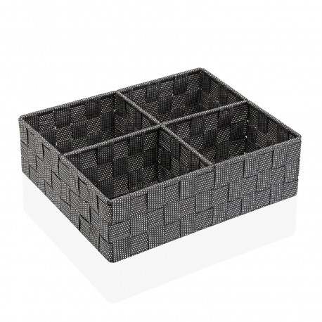 CAJA 4 COMPARTIMENTOS GRIS