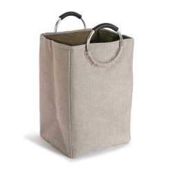 CESTA DE ROUPA COM ASAS BEGE