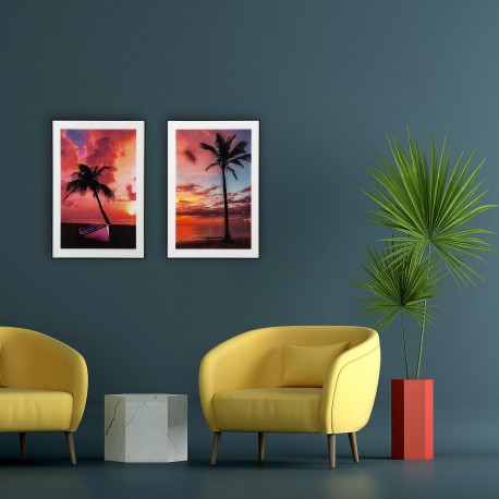 CUADRO CRISTAL PALMERA 1