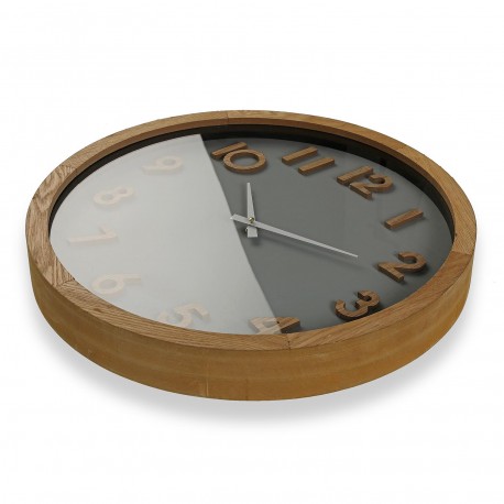 RELOJ PARED MADERA 50 CM