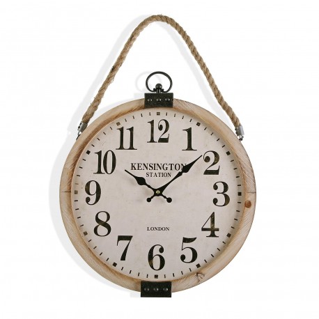 RELOJ PARED MADERA KENSINGT.40