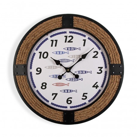 RELOJ PARED 60CM FISH