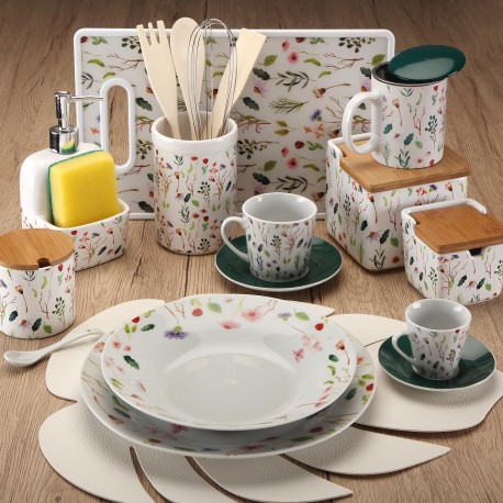 SET 6 TAZAS TE C/PLATO SANSA