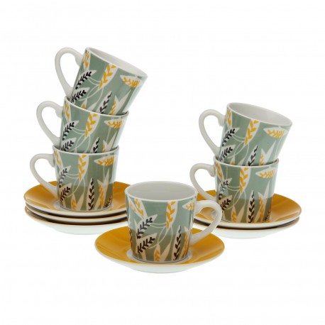 SET 6 TAZAS CAFE C/P  ELORA