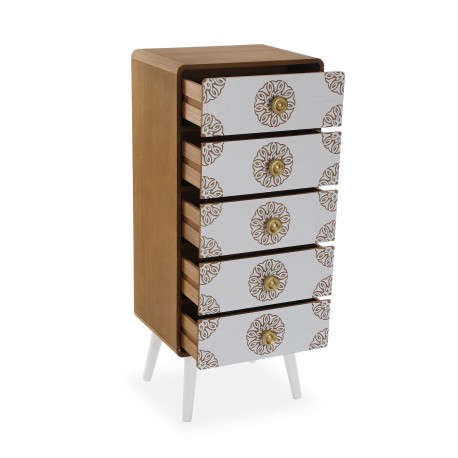 CÔMODA 5 GAVETAS LYSSA