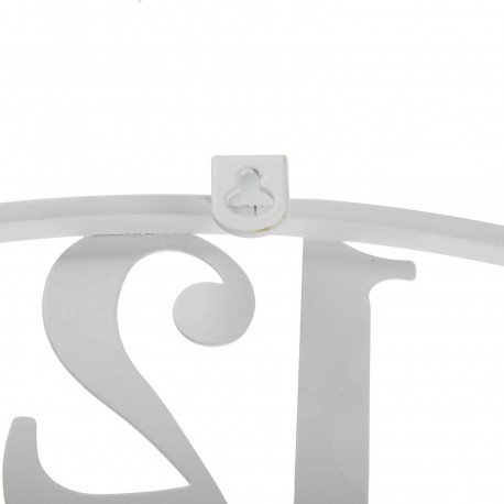 RELOJ PARED METAL BLANCO 50CM