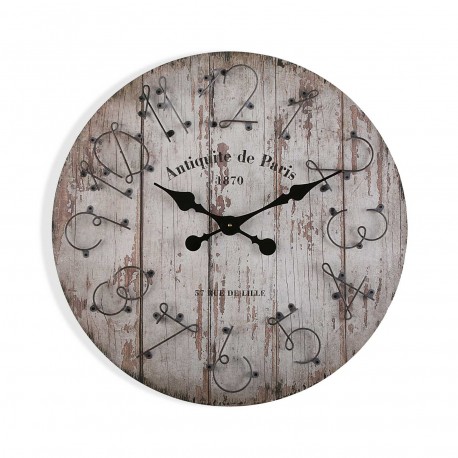 RELOJ PARED MADERA 60 CM 1870