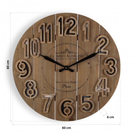 RELOJ PARED CLEMENT 60CM