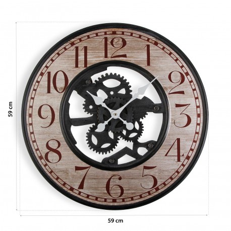 RELOJ PARED METAL 59CM