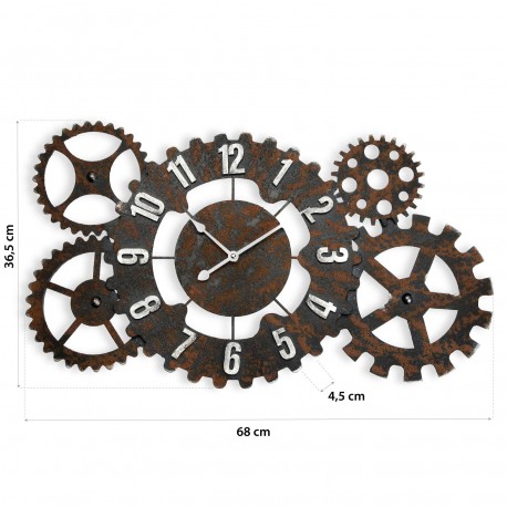 RELOJ PARED METAL 68 CM