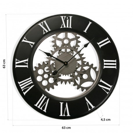 RELOJ PARED METAL 63 CM