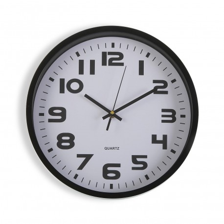 RELOJ COCINA NEGRO 30,5 CM