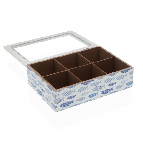 CAJA TE MADERA AQUA