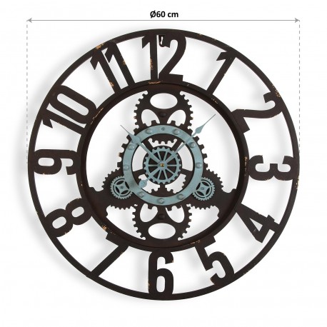 RELOJ PARED METAL 60CM