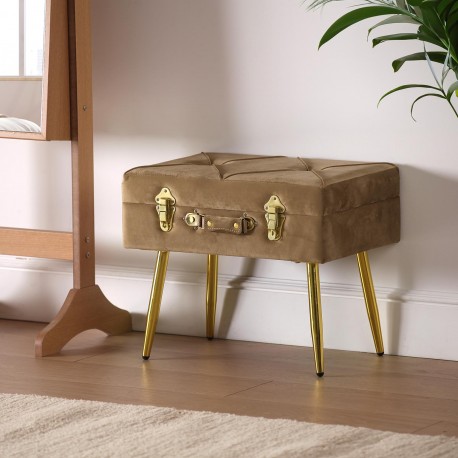 PÉ DE CAMA VELVET CASTANHO