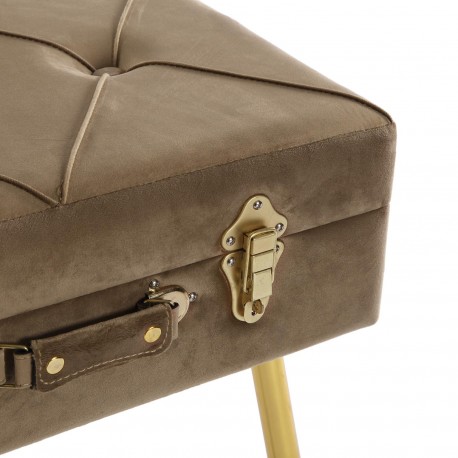 PÉ DE CAMA VELVET CASTANHO