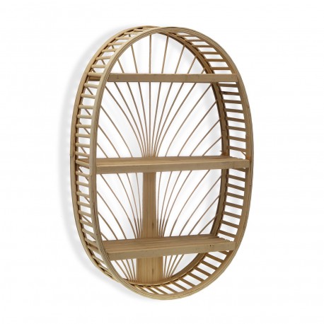 PRATELEIRA OVAL BAMBU