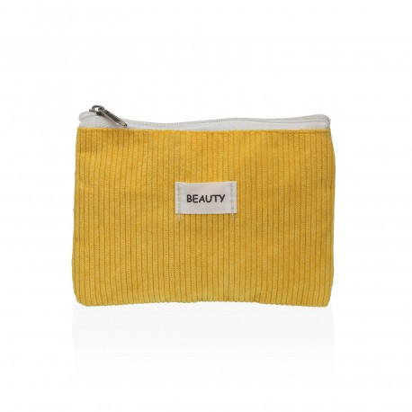NECESSAIRE  CORDUROY AMARELO 17X12CM