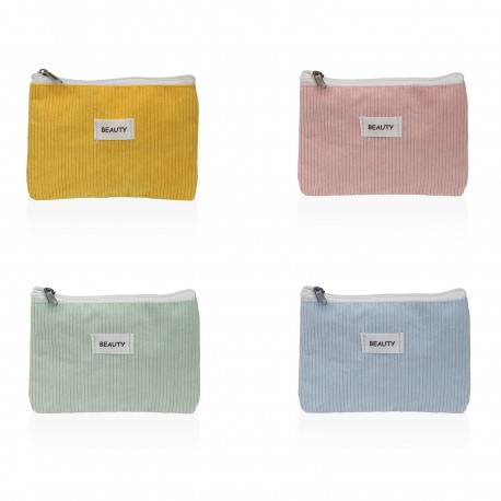 NECESSAIRE  CORDUROY AMARELO 17X12CM