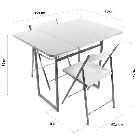 MESA PLEG.+2 SILLAS ANDREA