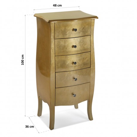 MESA COMODA DORADA CAGLIARI