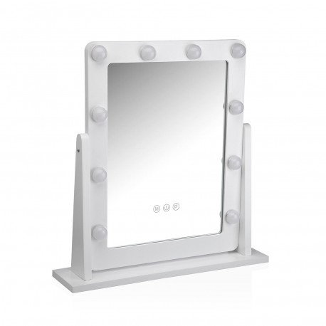 ESPELHO GLAM COM LUZES RECTANGULAR
