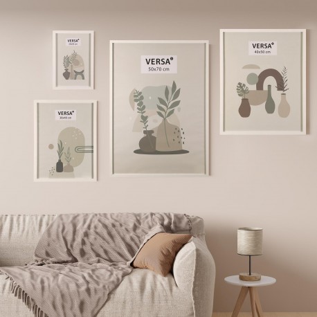 MOLDURA MADEIRA BRANCA 30 X 40