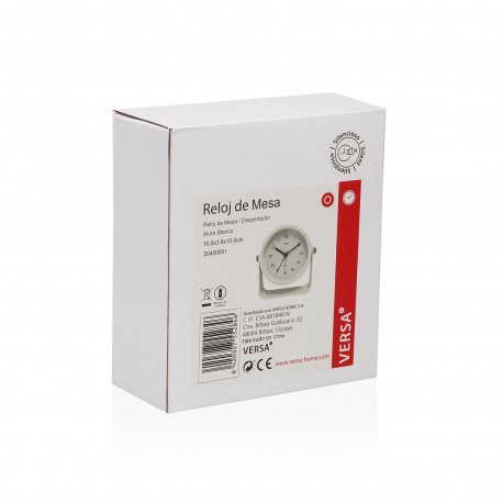 RELÓGIO DESPERTADOR ALURA BRANCO