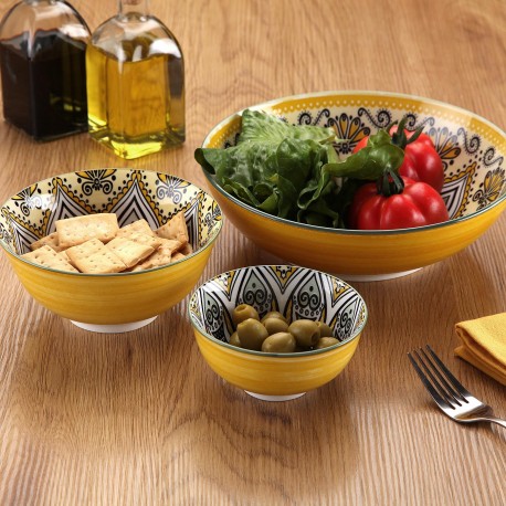 SALADEIRA AMARELA 23CM