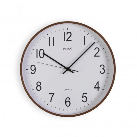 RELÓGIO PAREDE MADEIRA CLARA 35CM