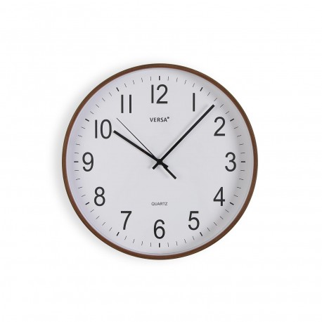 RELÓGIO PAREDE MADEIRA CLARA 30CM