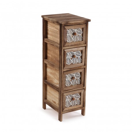 GAVETEIRO 4 GAVETAS LEAF 26X32X81