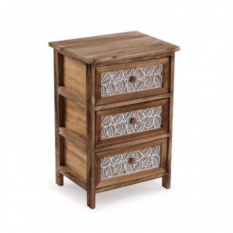 GAVETEIRO 3 GAVETAS LEAF 40X29X58