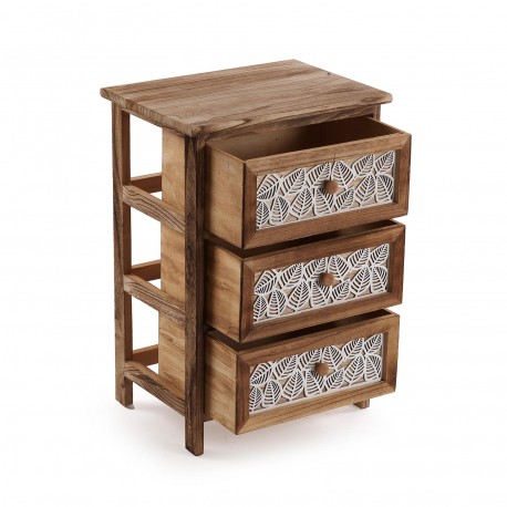GAVETEIRO 3 GAVETAS LEAF 40X29X58