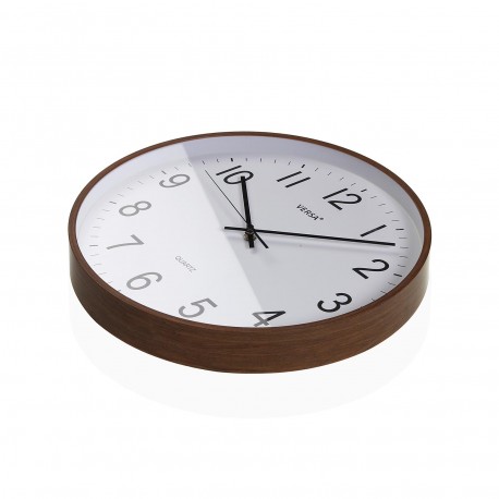RELÓGIO PAREDE MADEIRA CLARA 35CM