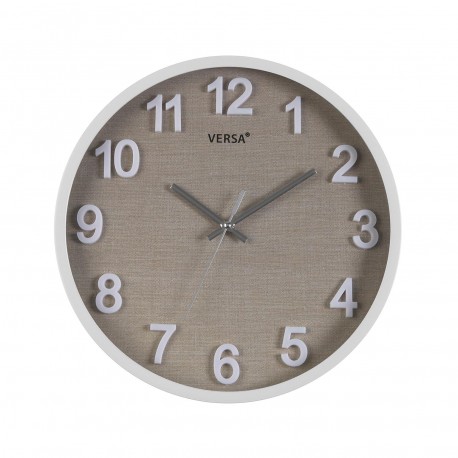 RELÓGIO DE PAREDE VESTA BRANCO 30 CM