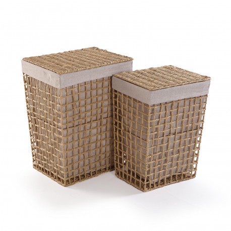 CONJUNTO DE 2 CESTAS ALTAS MARROM NADIR