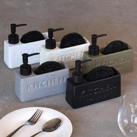 DOSEADOR SABAO ESPONJA "KITCHEN" PRETO