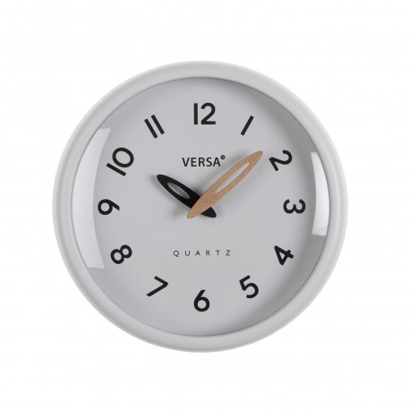 RELÓGIO PAREDE BRANCO ARO BRANCO 24,4CM