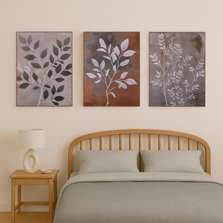 CONJUNTO 3 QUADROS NATUREZA 40 X 60