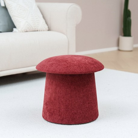PUFF COM ARMAZENAMENTO VERMELHO