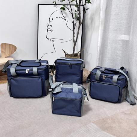 FIAMBREIRA ISOTÉRMICA 14L CINZA E AZUL