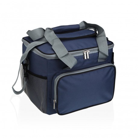 FIAMBREIRA ISOTÉRMICA 16L CINZA E AZUL