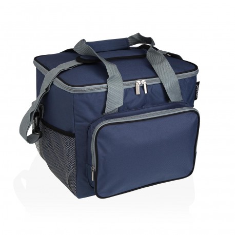 FIAMBREIRA ISOTÉRMICA 27L CINZA E AZUL
