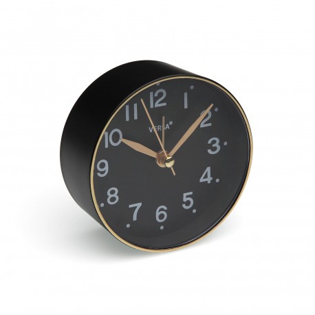DESPERTADOR PRETO 8,5 CM