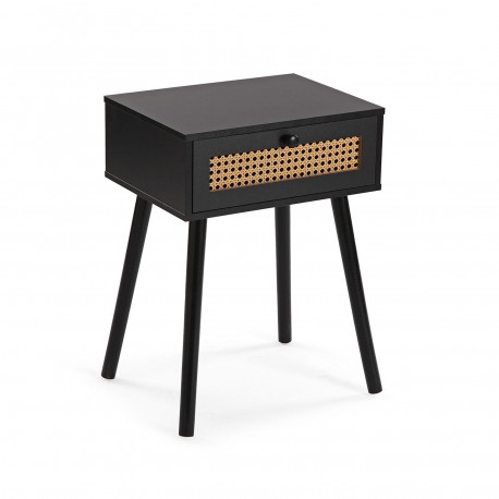 MESA DE CABECEIRA AHEDO PRETA