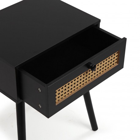 MESA DE CABECEIRA AHEDO PRETA
