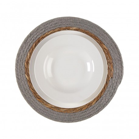 INDIVIDUAL CINZA 35CM